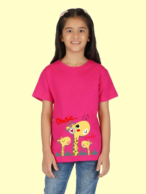 pink cotton blend tee - 20997634 - Very Small Image - 1