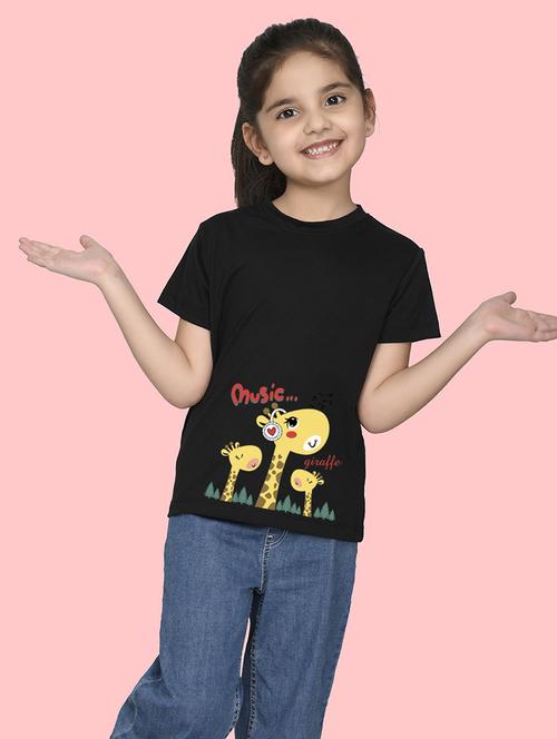 black cotton blend tee - 20997638 - Very Small Image - 1