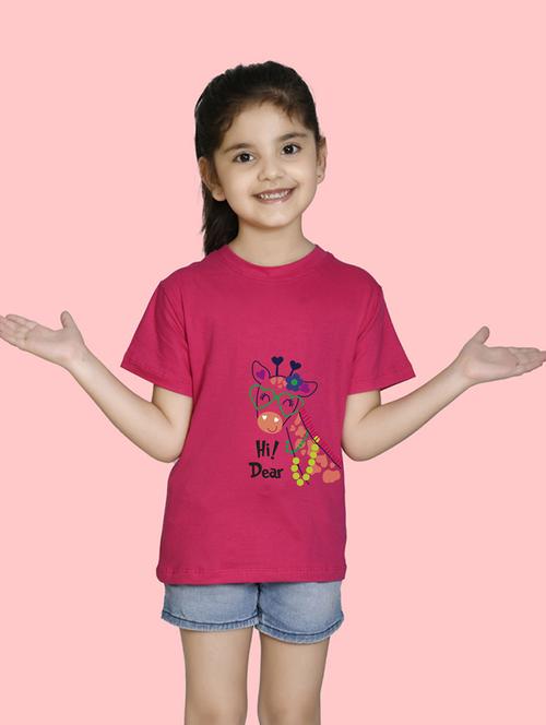 pink cotton blend tee - 20997640 - Very Small Image - 1