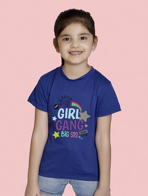 blue cotton blend tee - 20997643 - Very Small Image - 1