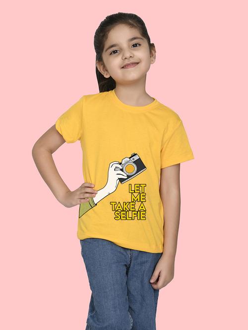 yellow cotton blend tee - 20997652 - Very Small Image - 1