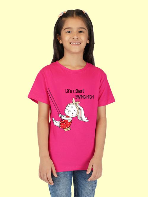 pink cotton blend tee - 20997662 - Very Small Image - 1