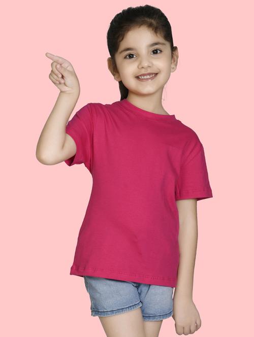 fuchsia cotton blend tee - 20997690 - Very Small Image - 1