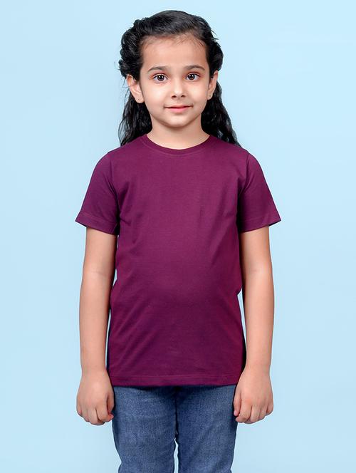 maroon cotton blend tee - 20997700 - Very Small Image - 1