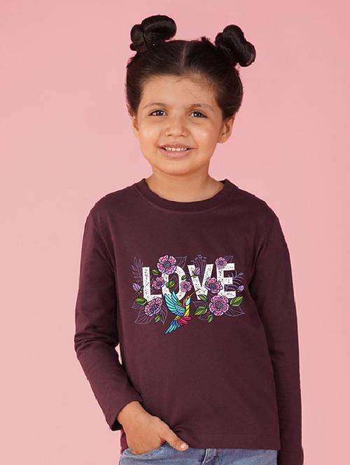 purple front printed casual top - 20997772 - Very Small Image - 1