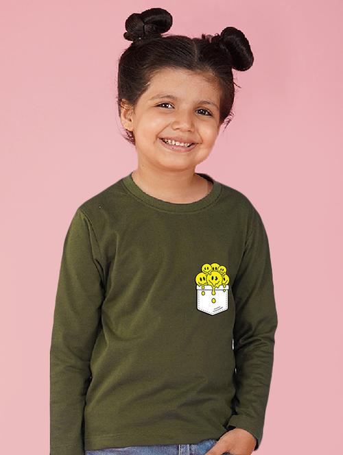 olive cotton blend tee - 20997778 - Very Small Image - 1