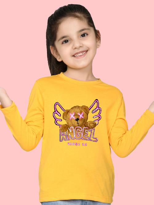 yellow cotton blend tee - 20997799 - Very Small Image - 1