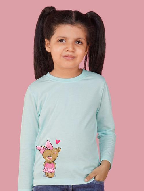 light blue cotton blend tee - 20997823 - Very Small Image - 1