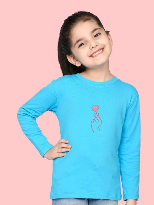 light blue cotton blend tee - 20997826 - Very Small Image - 1