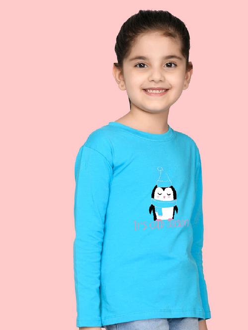 turquoise cotton blend tee - 20997844 - Very Small Image - 1