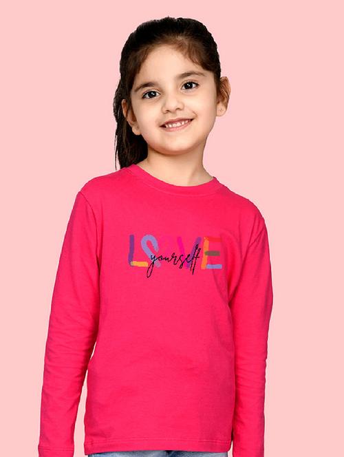 pink cotton blend tee - 20997862 - Very Small Image - 1