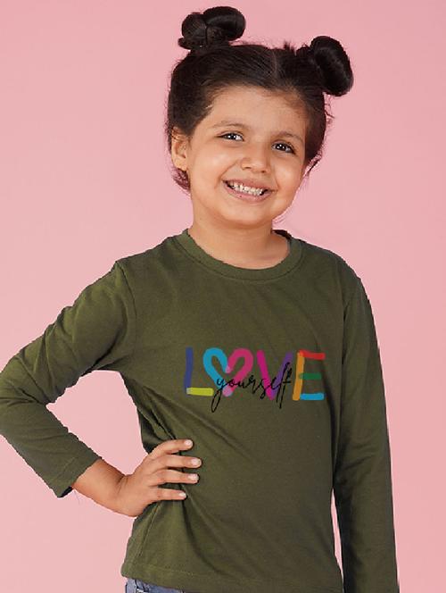 olive cotton blend tee - 20997865 - Very Small Image - 1