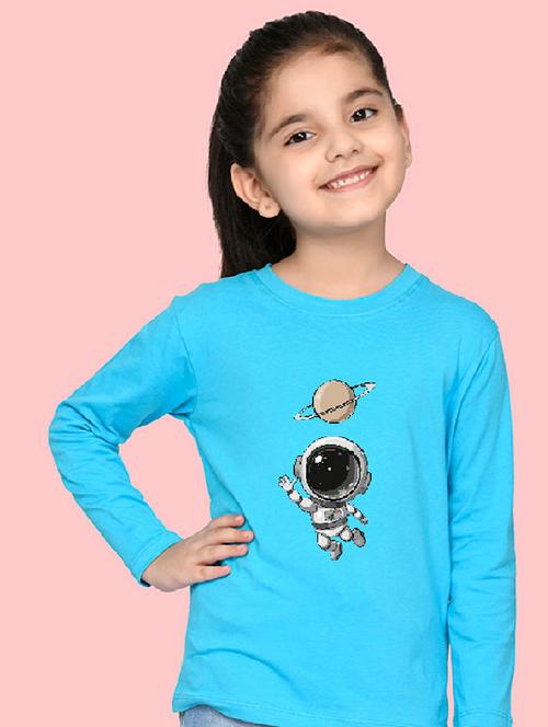 light blue cotton blend tee - 20997873 - Very Small Image - 1