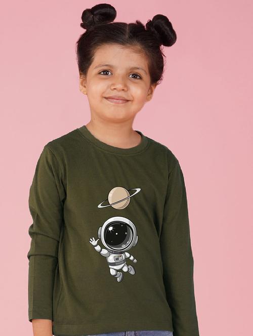 green cotton blend tee - 20997875 - Very Small Image - 1