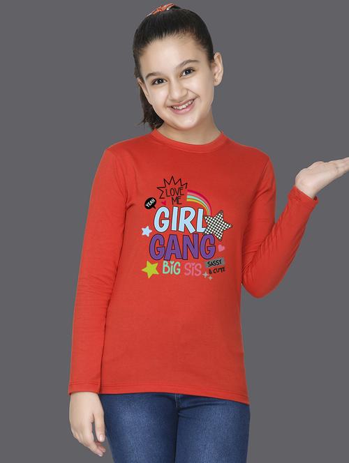 red cotton blend tee - 20997924 - Very Small Image - 1