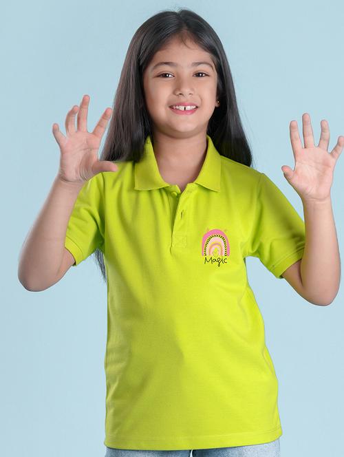 green cotton blend tee - 20997977 - Very Small Image - 1