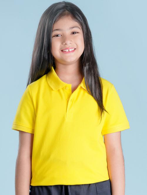 yellow cotton blend tee - 20997982 - Very Small Image - 1