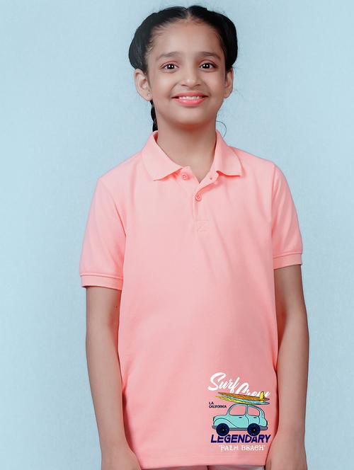 pink cotton blend tee - 20998003 - Very Small Image - 1