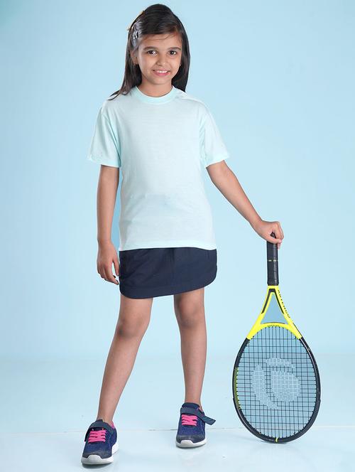 light blue cotton blend back print tee - 20998025 - Very Small Image - 1