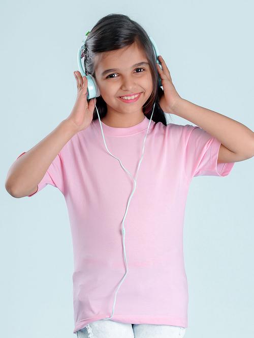 pink cotton blend tee - 20998051 - Very Small Image - 1