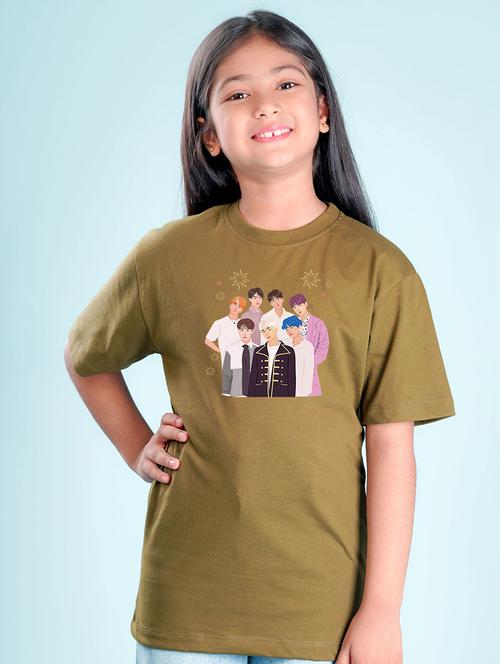 green cotton blend tee - 20998101 - Very Small Image - 1