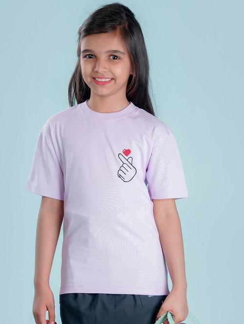 purple cotton blend tee - 20998107 - Very Small Image - 1