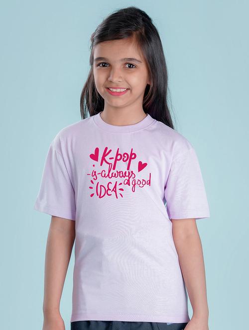 purple cotton blend tee - 20998120 - Very Small Image - 1