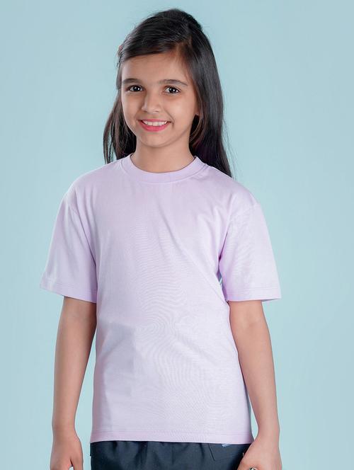 purple cotton blend tee - 20998126 - Very Small Image - 1