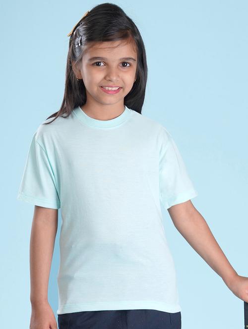 blue cotton blend tee - 20998189 - Very Small Image - 1