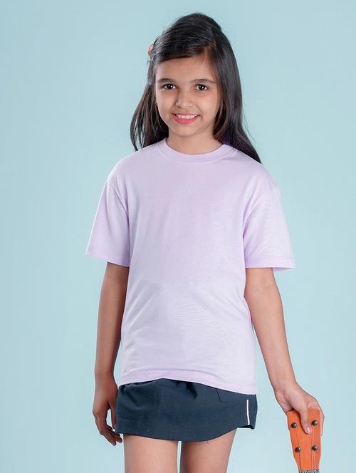 purple cotton blend tee - 20998226 - Very Small Image - 1
