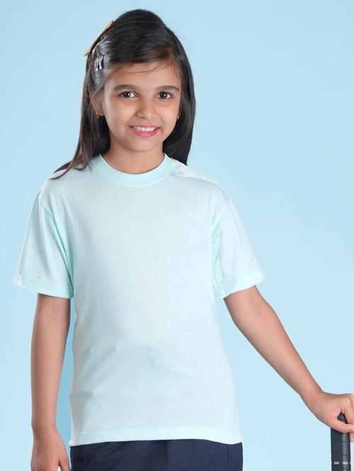 light blue cotton blend tee - 20998227 - Very Small Image - 1