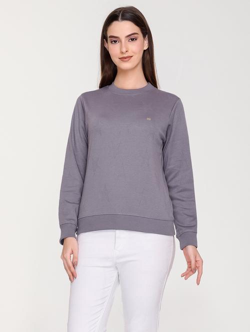 women plain long sleeeves sweatshirt - 20998297 - Very Small Image - 1