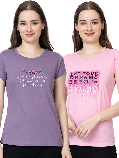 multi colored cotton blend regular tshirt - 20998358 - Very Small Image - 1