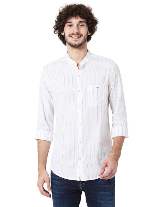 white cotton casual shirt - 20998540 - Very Small Image - 1