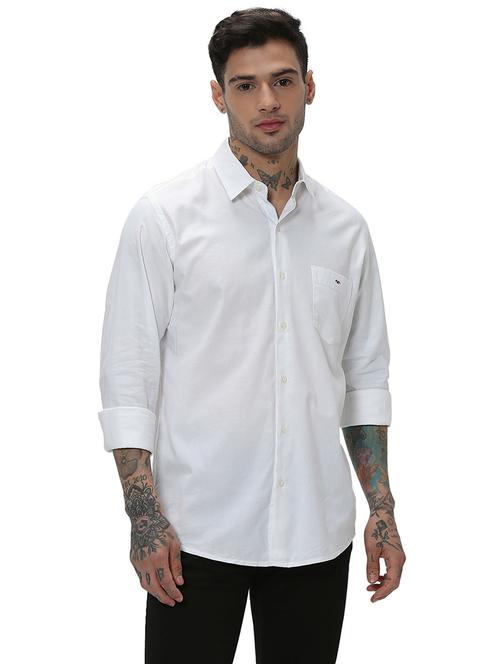 white cotton casual shirt - 20998904 - Very Small Image - 1