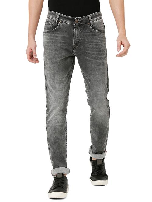 men washed mid rise denim jeans - 20999134 - Very Small Image - 1