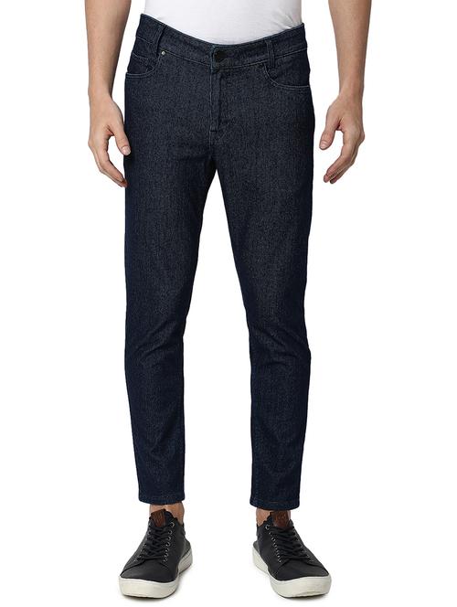 men washed mid rise cotton jeans - 20999153 - Very Small Image - 1