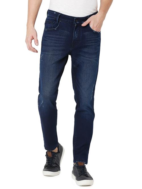 men washed mid rise denim jeans - 20999216 - Very Small Image - 1