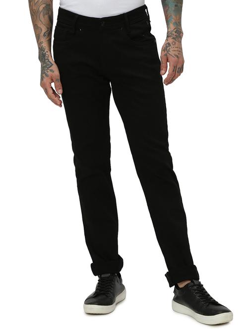 men plain mid rise jeans - 20999336 - Very Small Image - 1