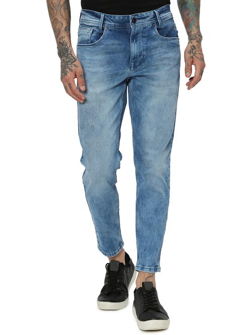 men plain mid rise jeans - 20999409 - Very Small Image - 1
