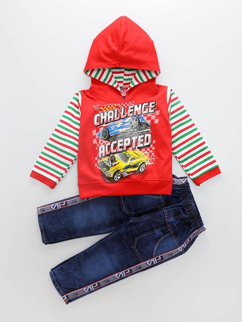 kids graphic printed full length set - 20999864 - Very Small Image - 1