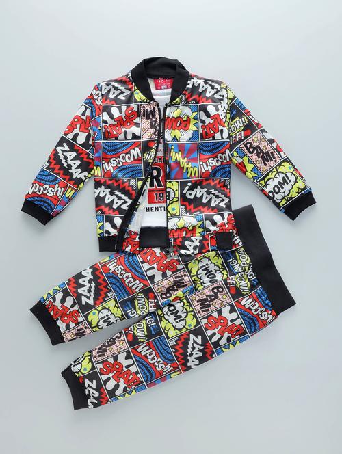 kids graphic printed full length set - 20999909 - Very Small Image - 1