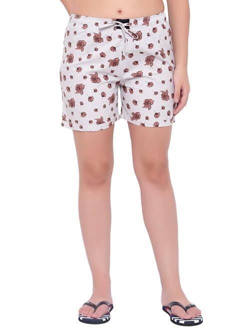 women printed high rise short - 21014979 - Very Small Image - 1