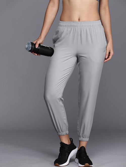 women solid mid rise track pant - 21016793 - Very Small Image - 1