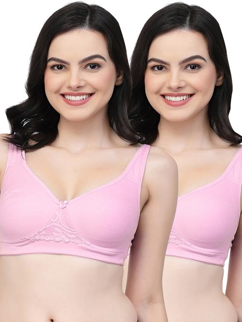 pack of 2 women solid t-shirt bra - 21018326 - Very Small Image - 1