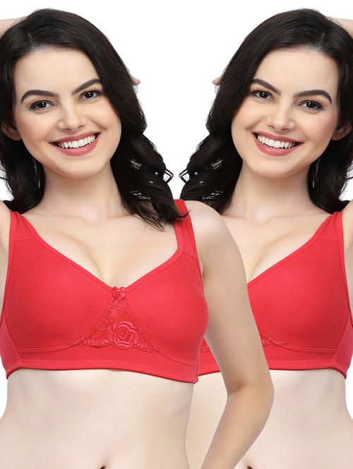 pack of 2 women solid t-shirt bra - 21018328 - Very Small Image - 1