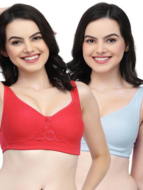 pack of 2 women solid t-shirt bra - 21018386 - Very Small Image - 1