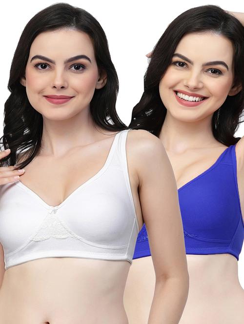 pack of 2 women solid t-shirt bra - 21018388 - Very Small Image - 1