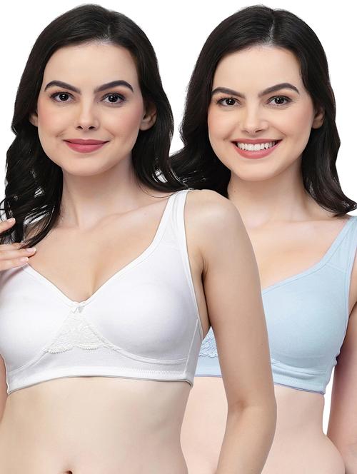 pack of 2 women solid t-shirt bra - 21018411 - Very Small Image - 1