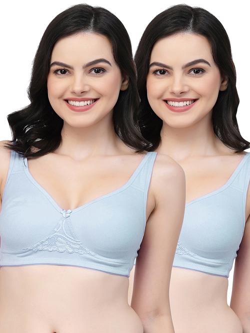 pack of 2 women solid t-shirt bra - 21018415 - Very Small Image - 1